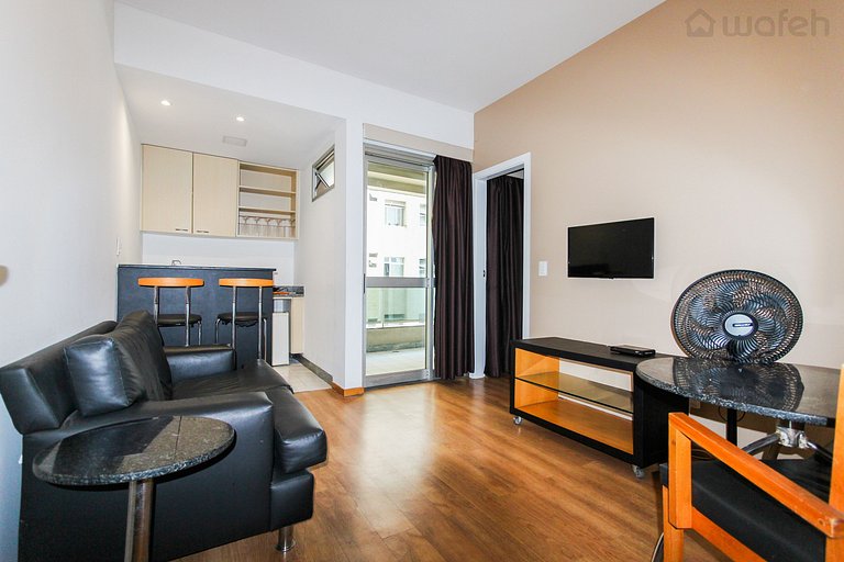 Apartamento C/ Varanda/Piscina no Hotel San Diego