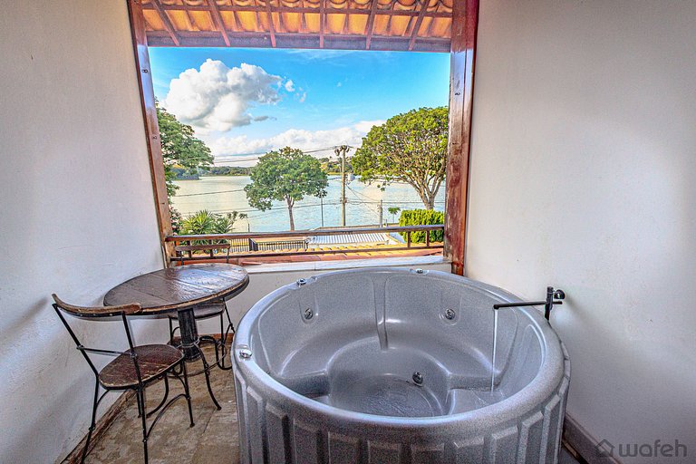 Pousada Wafeh - Suíte c/ Varanda c/ Vista p/ Lagoa