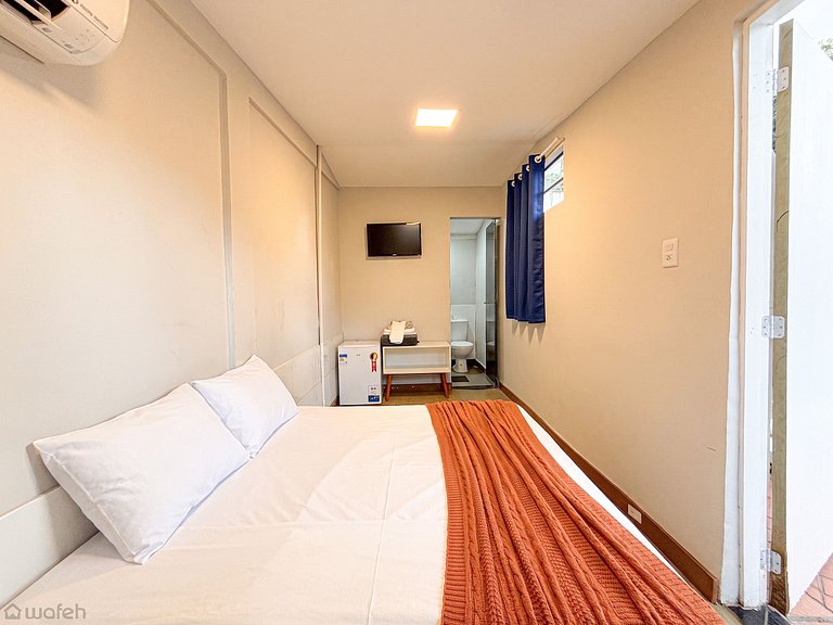 Quarto Duplo C/ Ar Condicionado na Orla
