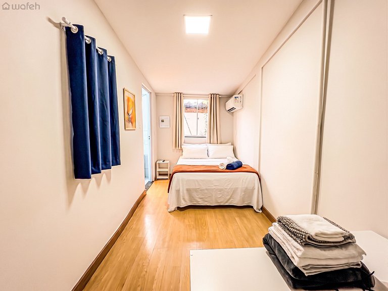 Quarto Duplo C/ Ar Condicionado na Orla