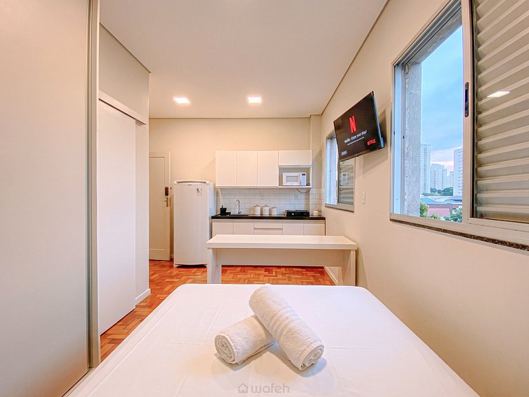 Loft Charmoso no Prado C/ Ar + Smart TV + Cozinha