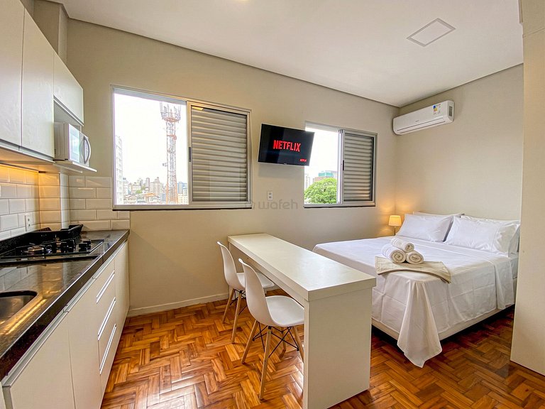Loft Charmoso no Prado C/ Ar + Smart TV + Cozinha