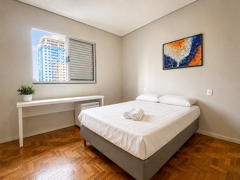 Flat no Prado | Prédio histórico, ar-condicionado